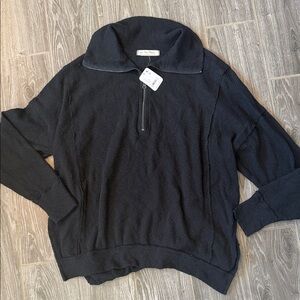 NEW🎉We the Free Womens cotton ribbed pullover sweater size small black